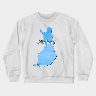 The map of Finland Crewneck Sweatshirt